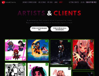 artistsnclients.com screenshot