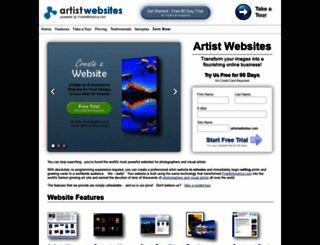 artistwebsites.com screenshot