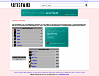 artistwiki.com screenshot