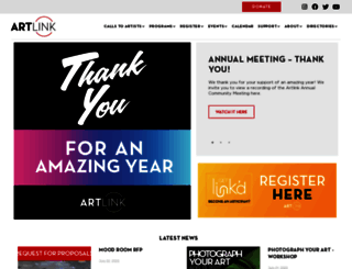 artlinkphx.org screenshot