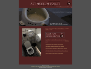 artmuseumtoilet.org screenshot