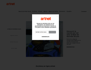 artnet.fr screenshot