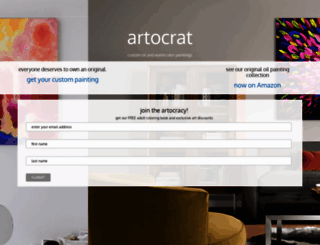 artocrat.launchrock.com screenshot