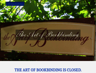 artofbookbinding.com.au screenshot