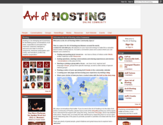 artofhosting.ning.com screenshot