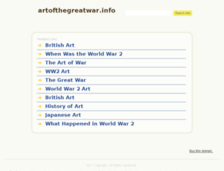 artofthegreatwar.info screenshot
