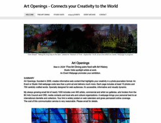 artopenings.ca screenshot
