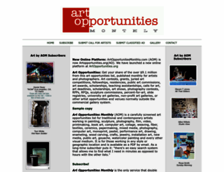 artopportunitiesmonthly.com screenshot