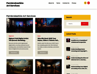 artpembrokeshire.co.uk screenshot