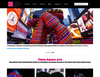 arts.timessquarenyc.org screenshot