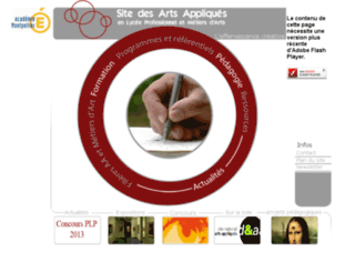 artsappliques.ac-montpellier.fr screenshot