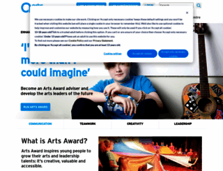 artsaward.org.uk screenshot