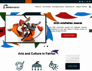 artsfairfax.org screenshot