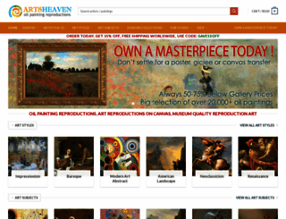 artsheaven.com screenshot