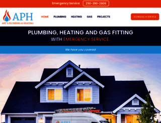 artsplumbingandheating.ca screenshot