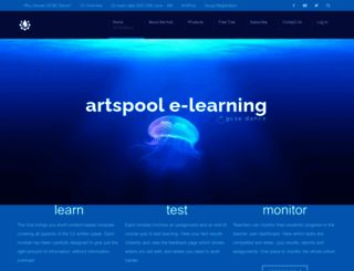 artspool-e-learning.com screenshot