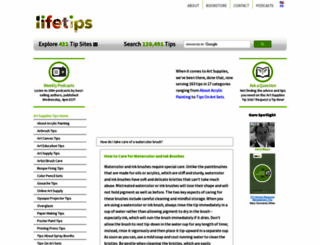 artsupplies.lifetips.com screenshot