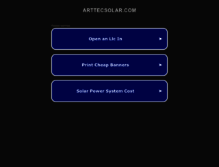 arttecsolar.com screenshot