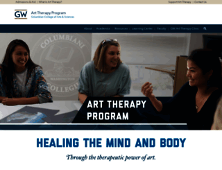 arttherapy.columbian.gwu.edu screenshot