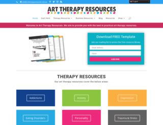 arttherapyresources.com.au screenshot