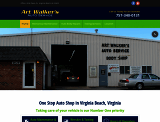 artwalkerautoservice.com screenshot