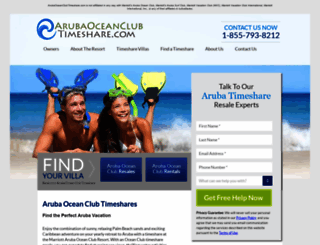 arubaoceanclubtimeshare.com screenshot