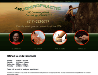 aruchiropractic.com screenshot