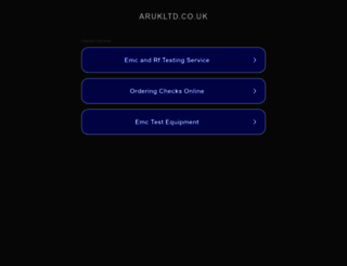 arukltd.co.uk screenshot