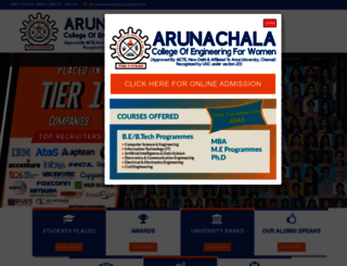 arunachalacollege.com screenshot