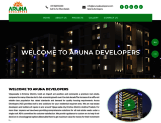 arunadevelopers.com screenshot