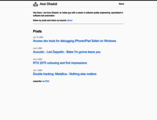 arundhaduti.github.io screenshot