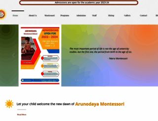 arunodayamontessori.com screenshot