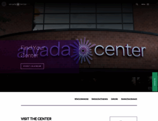 arvadacenter.org screenshot