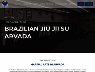 arvadajiujitsu.com screenshot