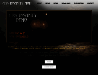 arxinsanity.weebly.com screenshot