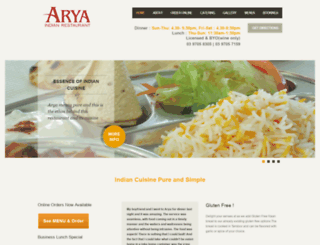 arya.com.au screenshot