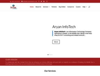 aryaninfotech.com screenshot