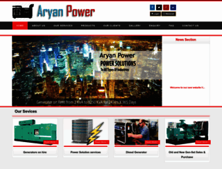 aryanpower.in screenshot