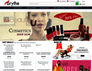 arythe-com.3dcartstores.com screenshot