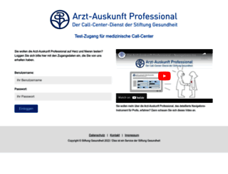 arzt-auskunft-professional.de screenshot