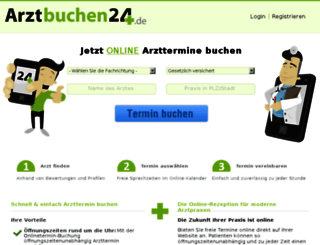 arztbuchen24.de screenshot
