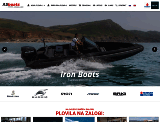 as-boats.si screenshot