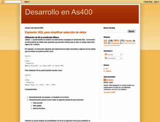 as400desarrollo.blogspot.mx screenshot
