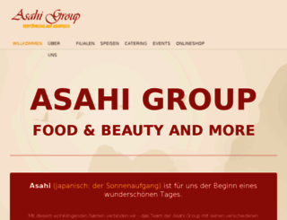 asahi-group.de screenshot