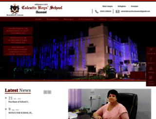 asansol.calcuttaboysschool.edu.in screenshot