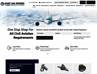 asap-amspares.com screenshot