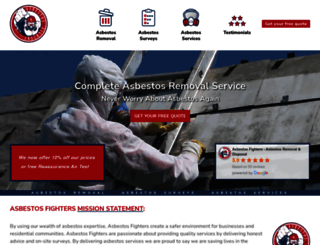 asbestosfighters.co.uk screenshot