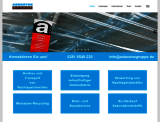 asbestosgruppe.com screenshot