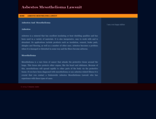 asbestosmesotheliomalawsuit.org screenshot