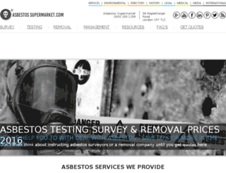 asbestossupermarket.com screenshot